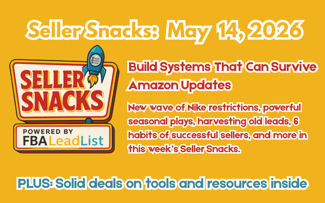 Seller Snacks Blog Post Graphic titled Build Systems That Can Survive Amazon Updates